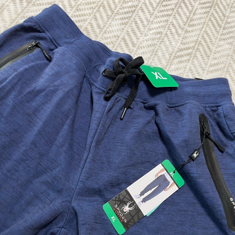 Spyder XL Blue Jogger Pants with Black Accents - Picture 4 of 7